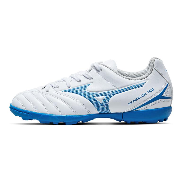 Детские бутсы Mizuno MONARCIDA NEO III SELECT Jr AS (бело-синие)