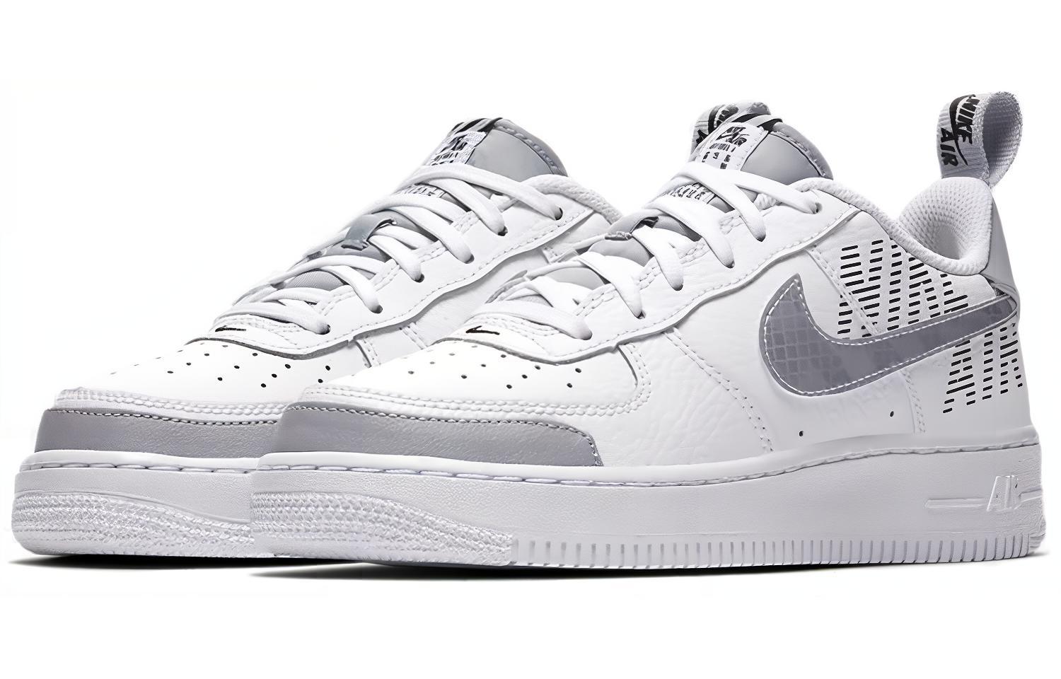 Кеды Nike NikeAir Force 1 GS (серыйбелый) — фото 6