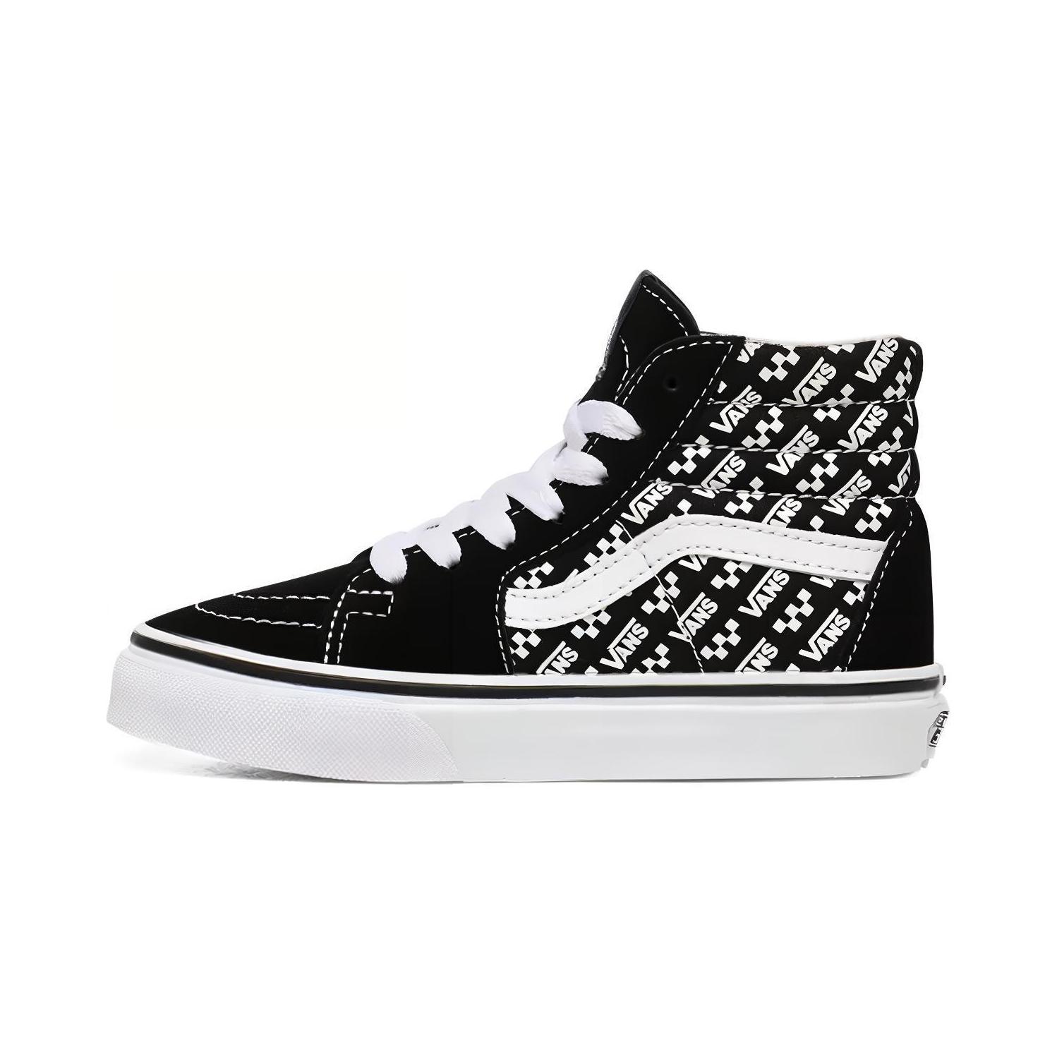 Кеды Vans Vans SK8 (черно-белые с принтом)