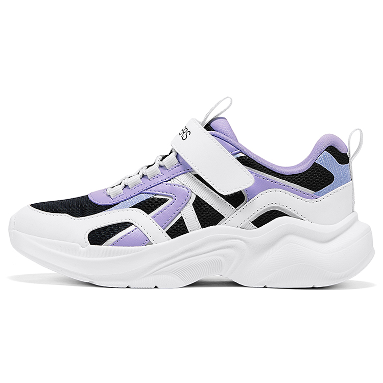 Детские кроссовки Skechers kids (бело-пурпурно-черные)