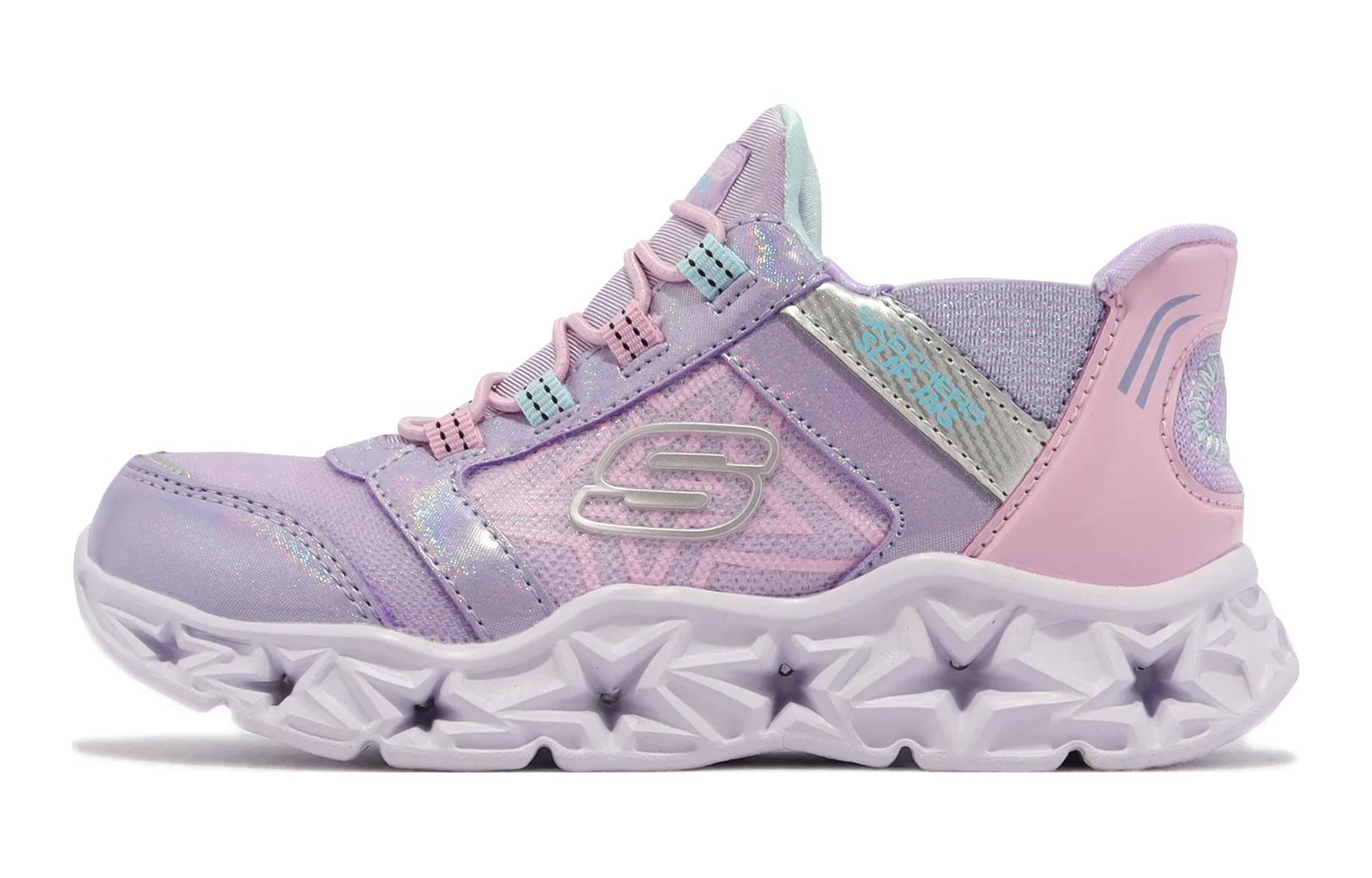 Детские кроссовки Skechers GALAXY LIGHTS (сиренево-розовые)