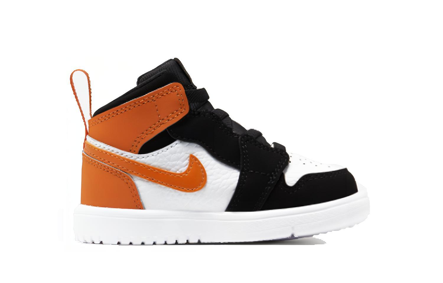 Детские кроссовки Jordan Air Jordan 1 MID ALT (оранжево-белый) — Оранжевыйбелый — фото 3