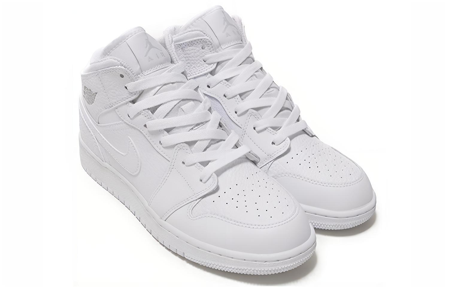 Кроссовки Jordan JordanAir Jordan 1 Mid (белые) — Белый — фото 5