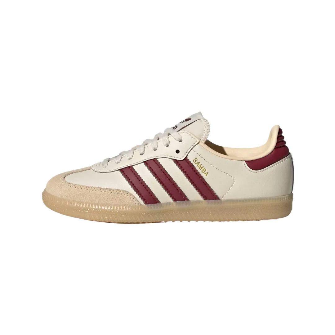 Adidas Originals SAMBA OG Leather Low top Kids' Training Shoes Iridescent White Teenagers