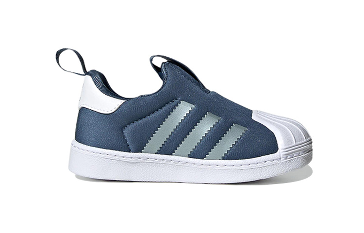 Слипоны adidas Originals 360 I (синие) — фото 3