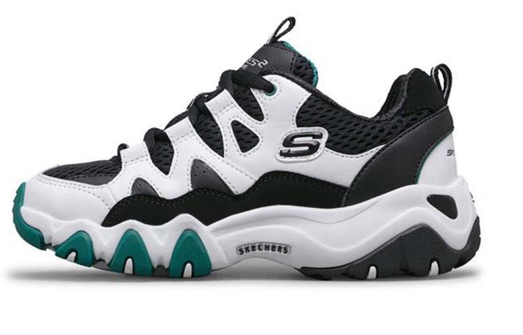 Детские кроссовки Skechers D'LITES 2.0 (бело-зеленые)