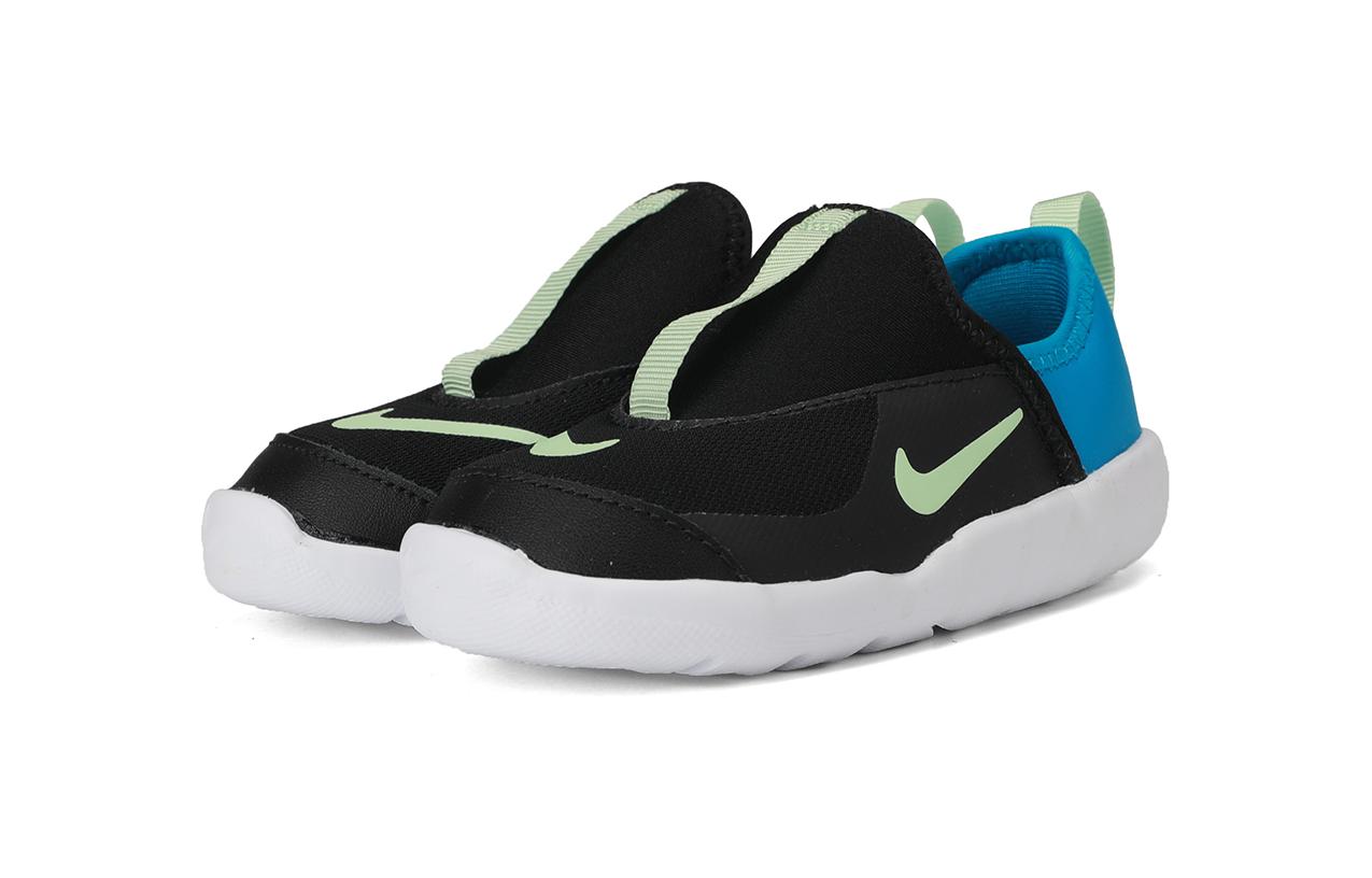Детские кроссовки Nike Lil' Swoosh (черно-сине-зеленые) — фото 5