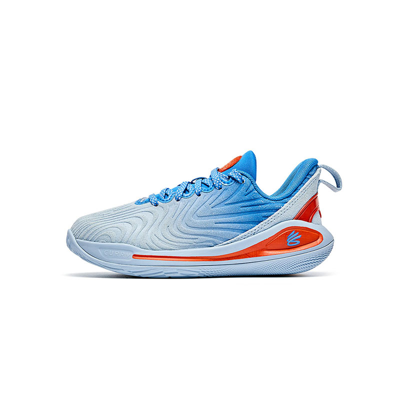 Under Armour Curry 12 Under Armor Yuanyang Color Color Comfortable Lightweight Body Test Design Sports Versatile Wear-Resistant Low-top Children's Basketball Shoes for Children