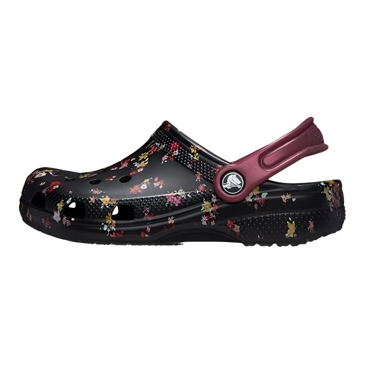 Детские сандалии Crocs (черно-красные)