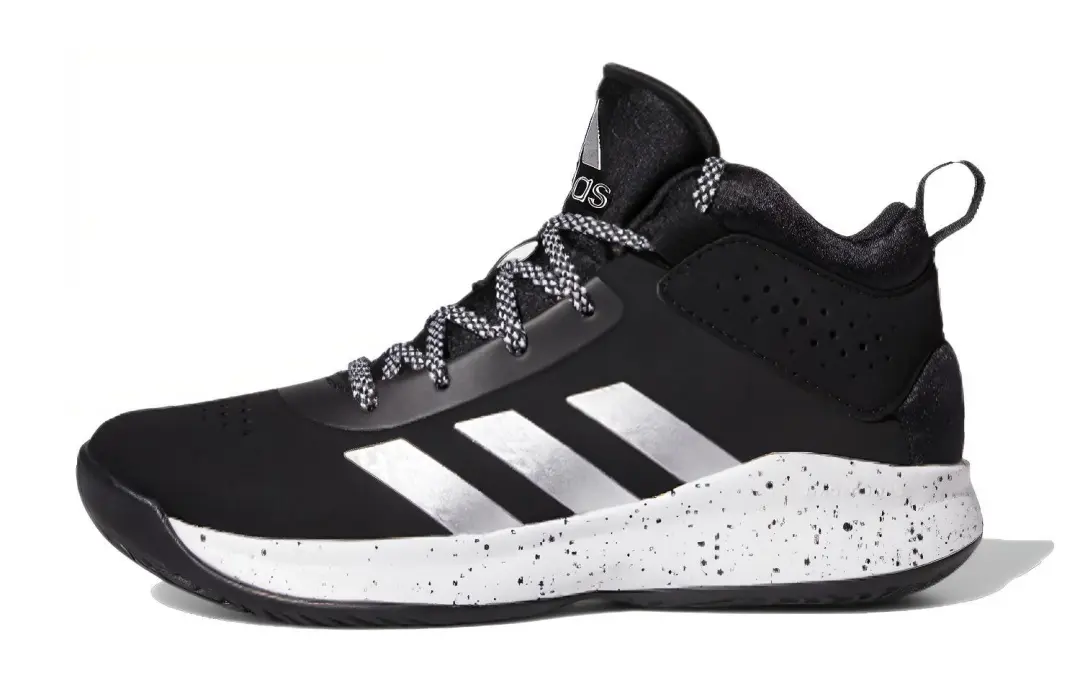 Adidas Cross Em Up 5 K Slip Resistant Cushioning Abrasion Resistant Low top Basketball Shoes Black Kids'