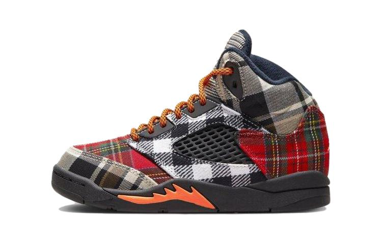 Кроссовки Jordan Jordan Air Jordan 5 Retro (черно-бело-красные)