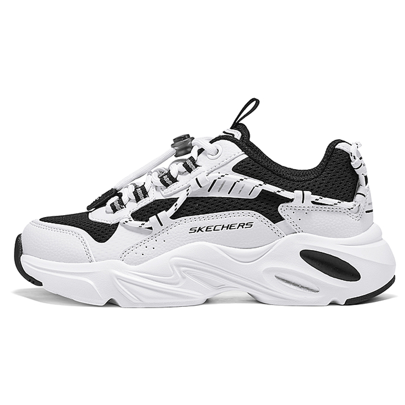 Женские кроссовки Skechers SKECHERS GIRLS (бело-черные)