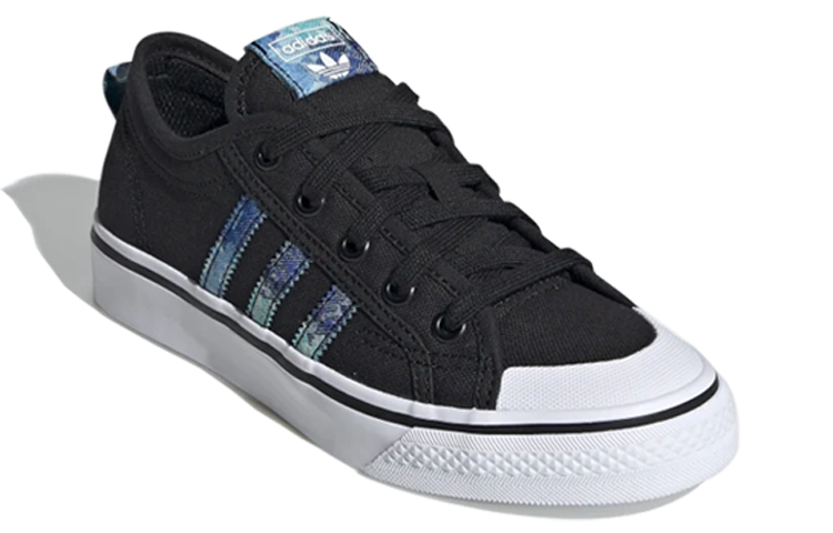Кеды adidas originals Nizza J (черно-синий) — Чёрный / синий — фото 4