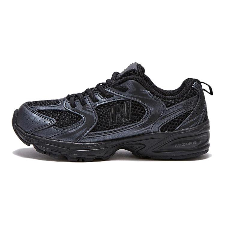 New Balance NB 530 Comfortable, shock-absorbing and wear-resistant, low-cut children's running shoes, black, small and medium-sized children