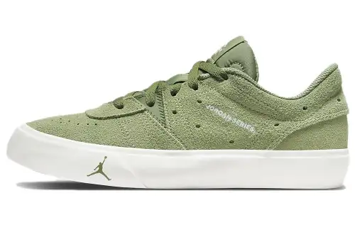 Jordan Air Jordan Series Slip Resistant Cushioning Low top Skateboard Shoes Green White Unisex