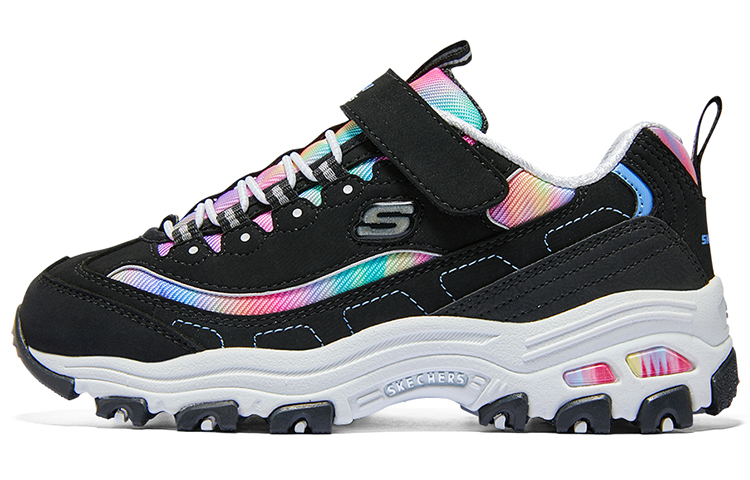 Кеды Skechers (черно-разноцветные)
