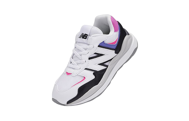 Детские кроссовки New Balance New Balance NB 574 (бело-черно-фиолетовые) — фото 3