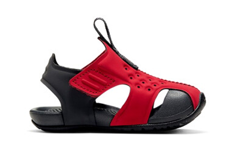 Детские сандалии Nike Sunray Protect 2 (черно-красные) — фото 4