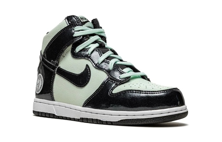 Детские кроссовки Nike Dunk Barely Green (мятно-зеленые) — фото 5