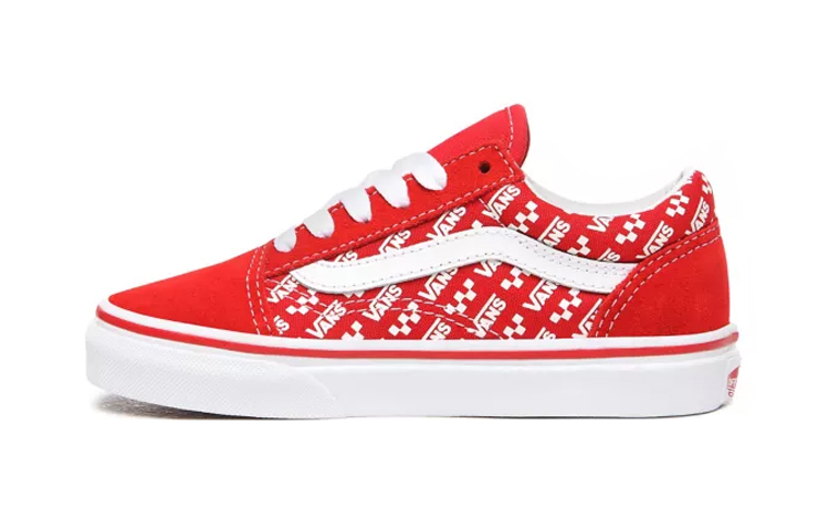 Детские кеды Vans Old Skool (красные)