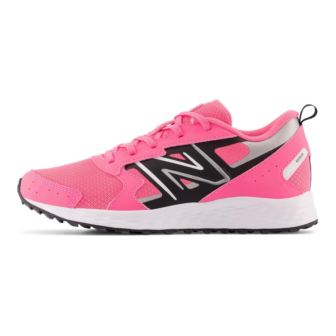 New Balance NB 650 v1 fashionable and versatile shock-absorbing and wear-resistant low-top children's running shoes pink children's style