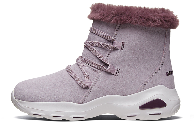 Skechers Skechers, keep warm children's lavender boots, mid-length, for teenagers