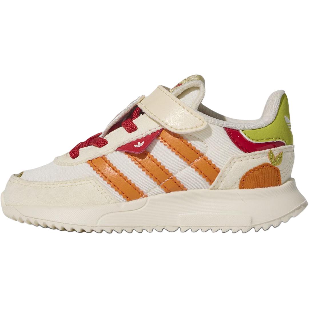 Детские кеды adidas Retropy F2 (бежево-оранжевые)