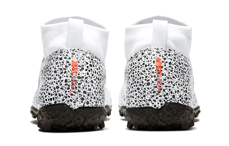 Детские бутсы Nike Mercurial Superfly 7 (бело-черно-оранжевые) — фото 6