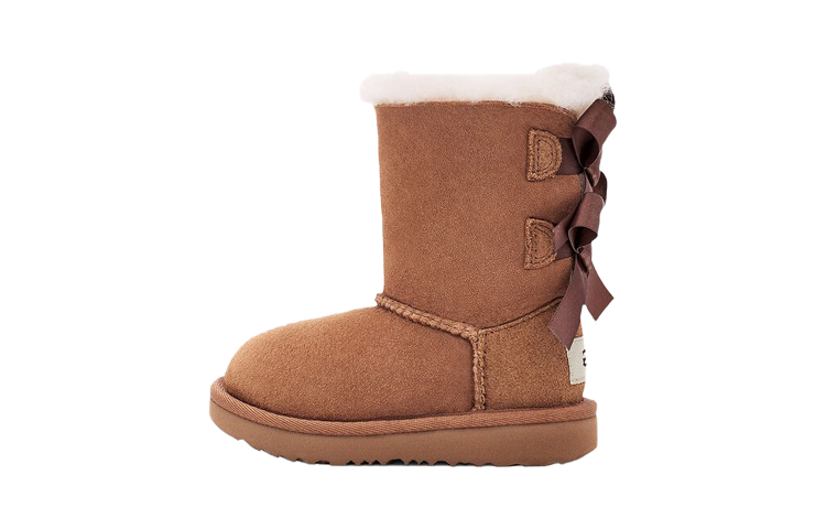 Детские сапоги UGG Bailey Bow 2 (каштановые)