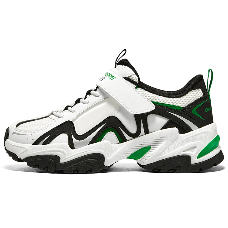 Детские кеды Skechers D'LITES 2.0 (бело-зеленые)