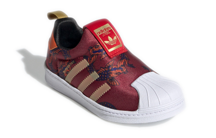 Детские кеды adidas originals SUPERSTAR 360 C (красный) — Красный / оранжевый / золотой — фото 5