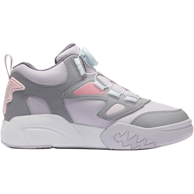 Высокие детские кеды Fila Heritage-FHT Desperado (сиренево-серые) — 淡紫色/雨灰 — фото 3