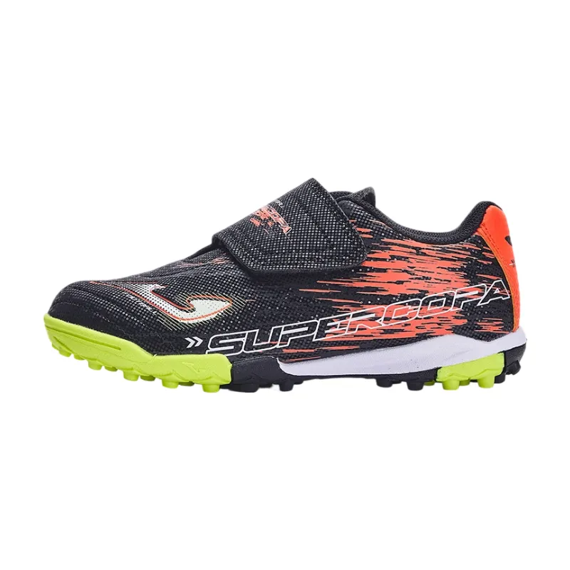 Joma Slip Resistant Abrasion Resistant Slip Resistant Abrasion Resistant Low top Kids' Soccer Shoes Black Orange Kids'