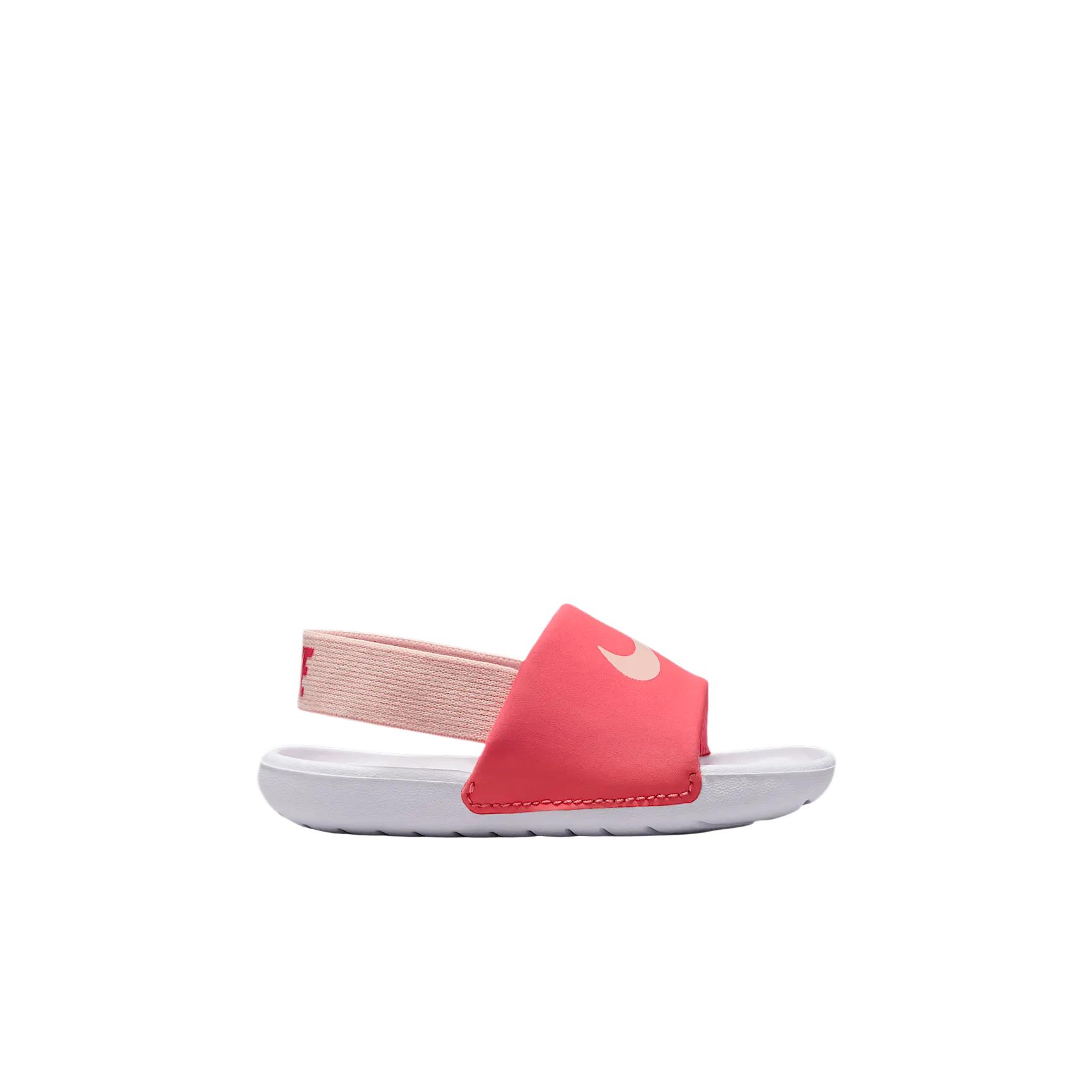 Детские шлепанцы Nike KawaSLIDE Slide (розово-белые) — Розовыйкрасный / белый — фото 4