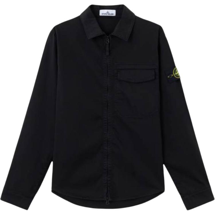 Мужская куртка STONE ISLAND Cleanfit (черная)