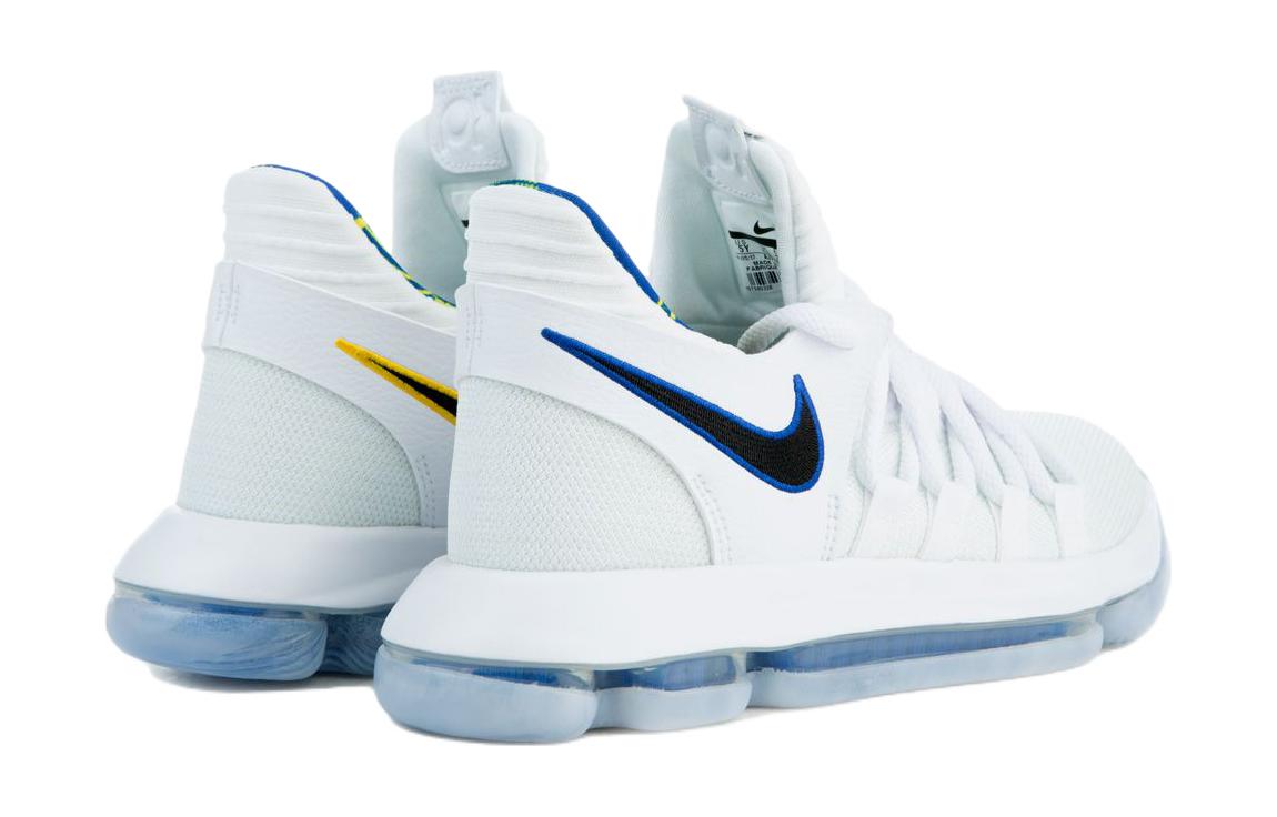 Унисекс баскетбольные кроссовки Nike Nike10 GS (бело-сине-черные) — фото 4