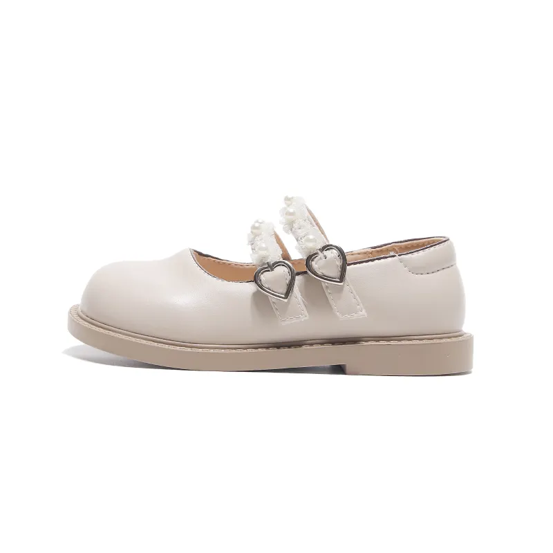 Montagut synthetic leather, versatile and simple for commuting, low-top children's leather shoes, children's style