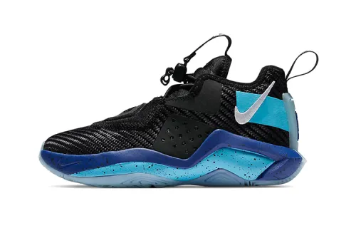 Nike LeBron Soldier 14 James Soldier 14 Mid Basketball Shoes Blue Black Children's
