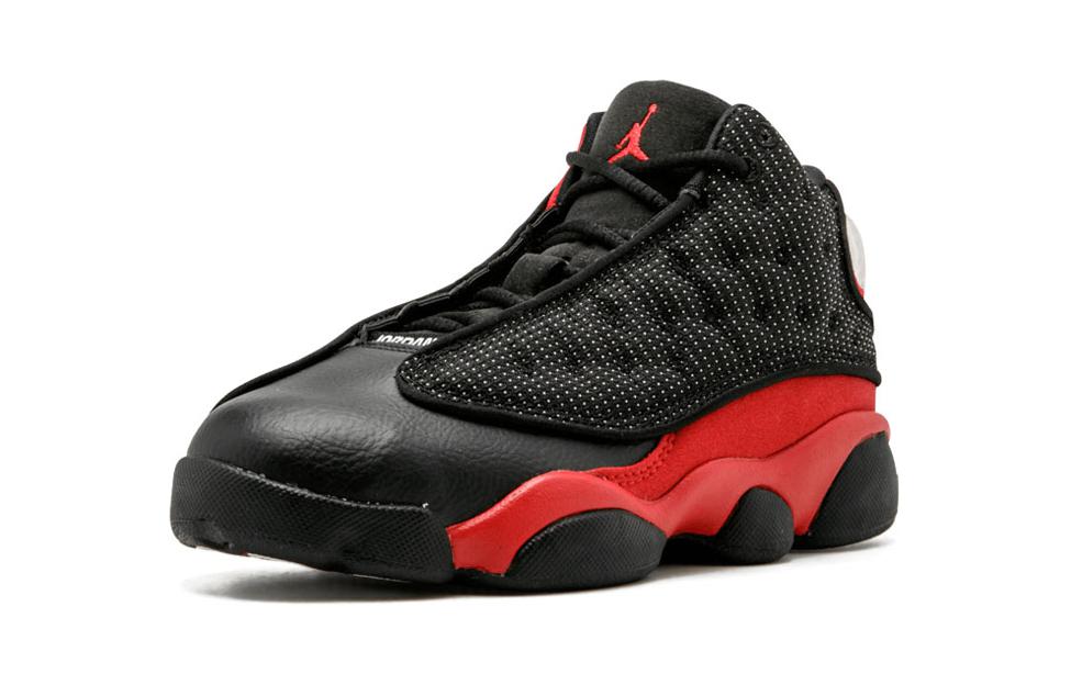 Детские кроссовки Jordan Air Jordan 13 Retro GT (черно-красные) — Чёрный / красный — фото 4