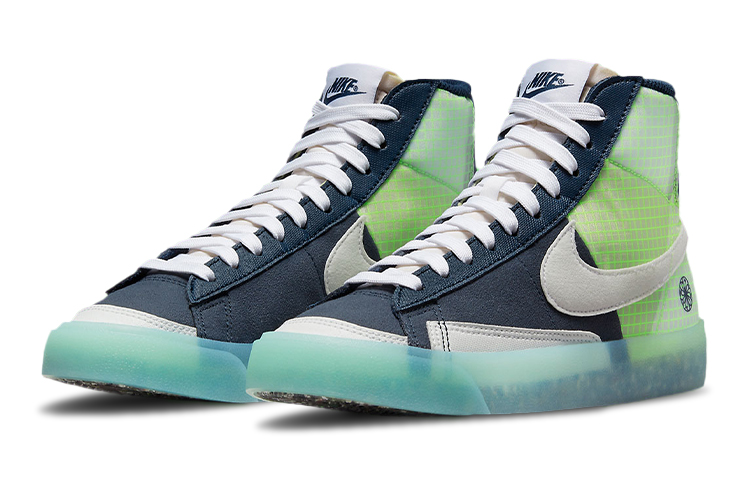 Кеды Nike Blazer '77 "Armory Navy" GS (зелено-синие) — фото 5