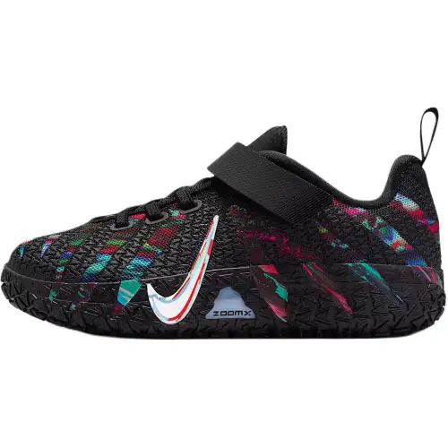 Nike Ja 3 Morant III King of the Court, comfortable and durable, low-top children's basketball shoes, black, white and red, for children and middle-aged children