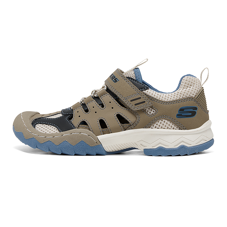 Детские сандалии Skechers Маленький щит 2.0 (серо-синие)