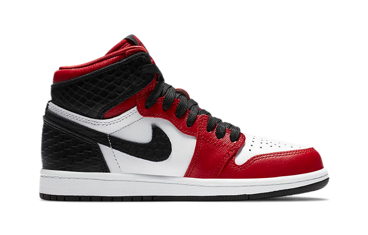 Детские кроссовки Jordan Air Jordan 1 Retro High OG Satin Red (красные) — 缎红 — фото 4