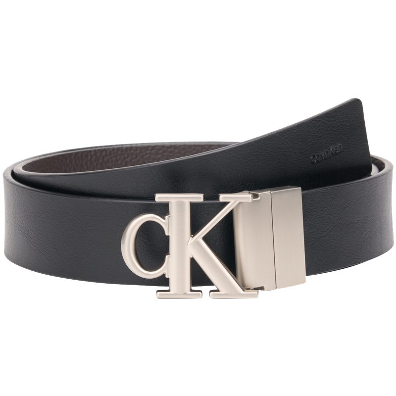 Мужской ремень CALVIN KLEIN Double Sided (черно-коричневый)