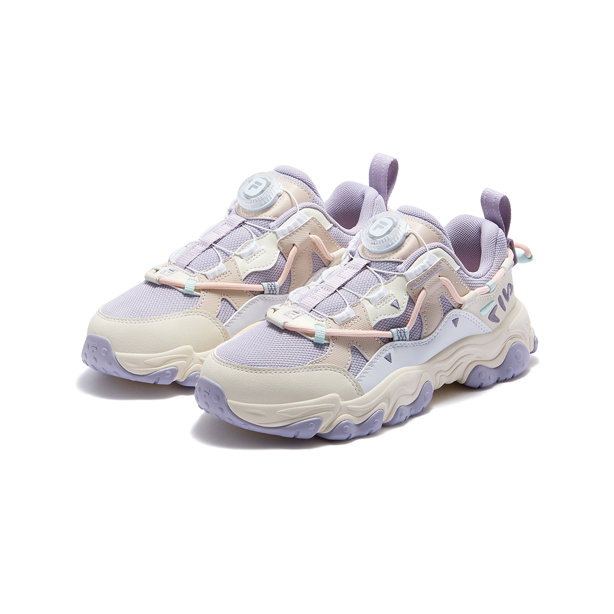 Детские кроссовки Fila KIDSHeritage-FHT Fluid 5/5 (серые) — 阴霞紫/奶白 黑/太空银 黑/铁锈灰 福克斯顿灰蓝/月岩灰 — фото 4