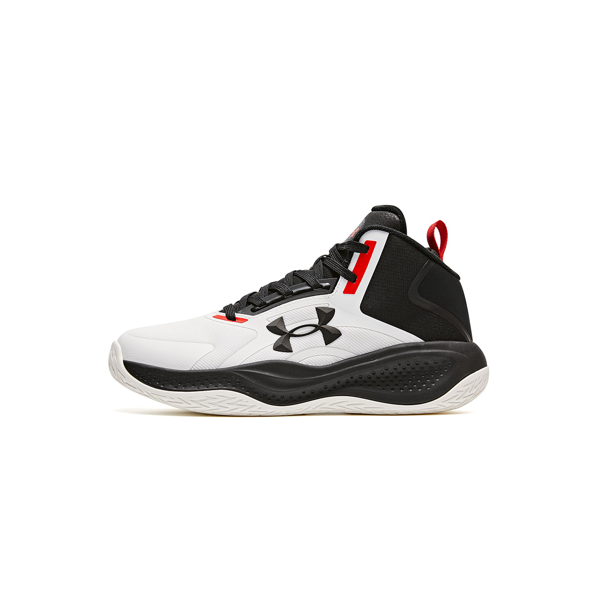 Детские кроссовки Under Armour (бело-черные)