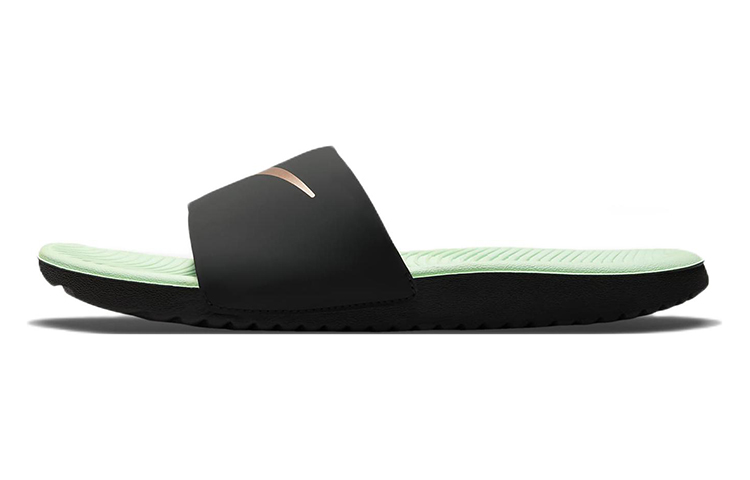 Шлепанцы Nike Kawa SE (черно-зеленые)