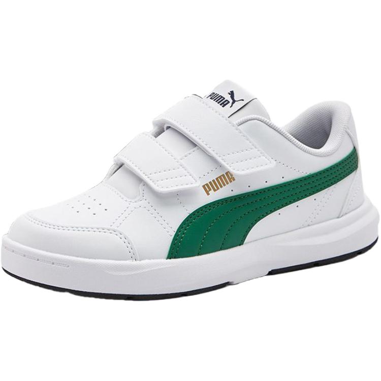 Кеды PUMA Evolve Court V JR (бело-зеленые)