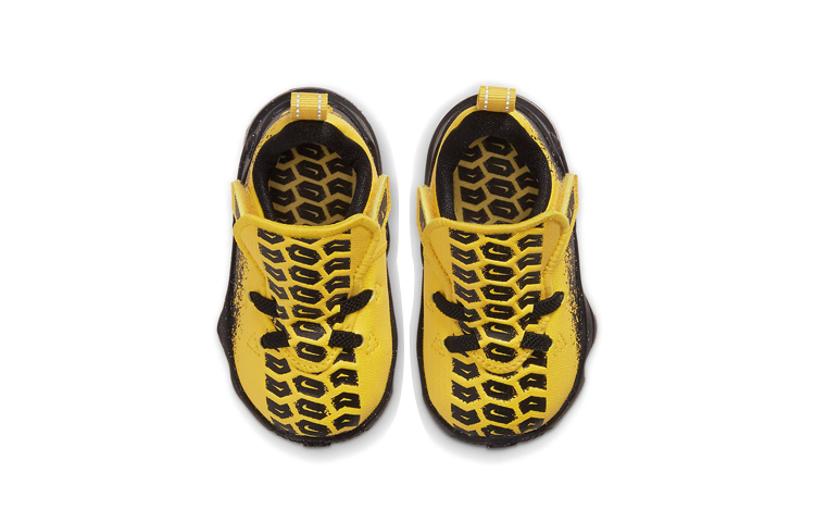 Детские кроссовки Nike Lebron 17 (черно-желтые) — 铬黄/黑 — фото 4