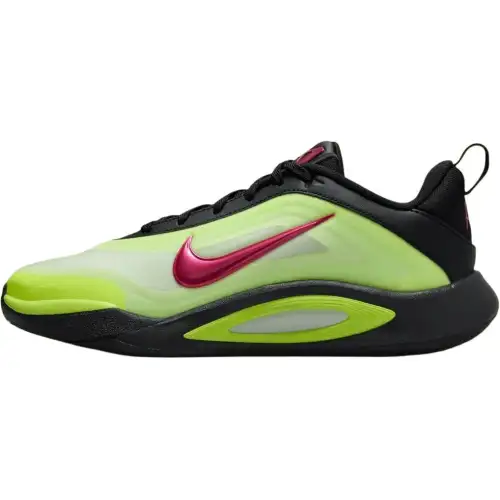 Nike A'One Her Time to Shine versatile, comfortable, wear-resistant, low-top children's basketball shoes, fluorescent yellow, children's style